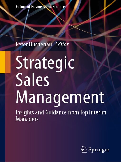 Title details for Strategic Sales Management by Peter Buchenau - Available